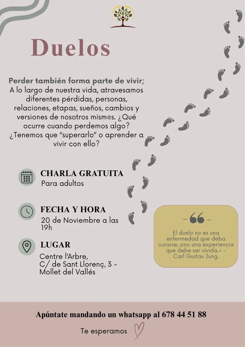 Cartell de la xerrada «Dols»